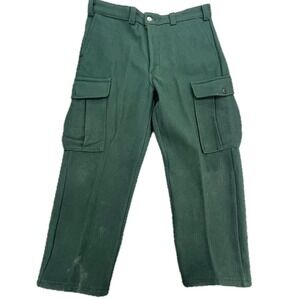 Codet Men's Green Cargo Pants Size 36 x 31 Utility Style Hunting Outdoors